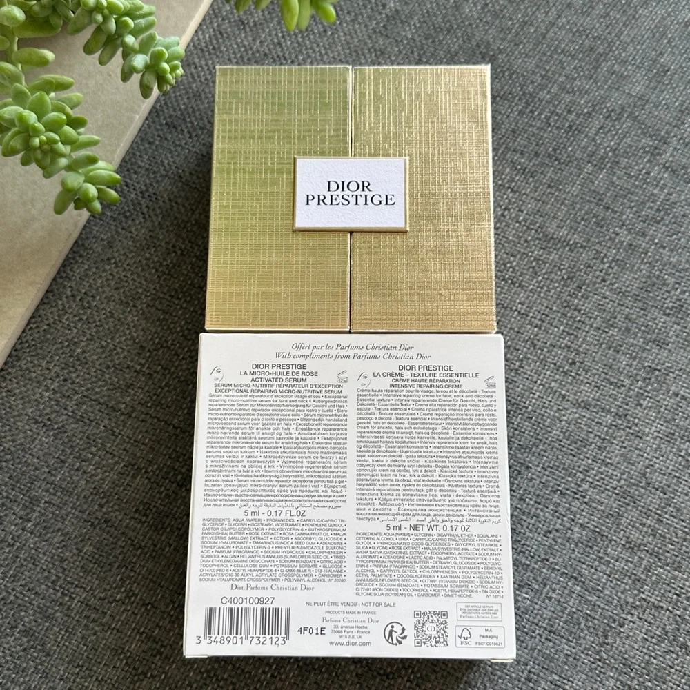 NEW Dior Prestige Serum+Cream VIP Skincare Mini Gift Set - Picture 7 of 9